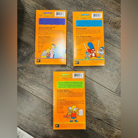 The Best of The Simpsons VHS Lot โ Volumes 4, 5 & 6 (1997) - Picture 9 of 15